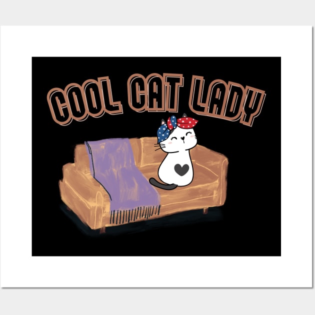 Cool Cat Lady Wall Art by Perfect Spot